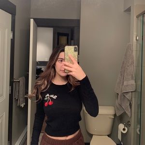 Brandy Melville cherry sweater